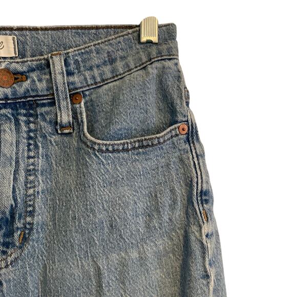 Madewell The Perfect Vintage Jean Raw Hem High Waist Boho Ankle Jeans Size 26 - Picture 6 of 16